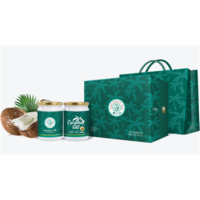 中粮艾贝拉特级冷榨椰子油礼盒500ml*2