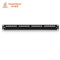 包尔星克 ACPPA6HHA0 非屏蔽超六类配线架 黑白色 电工用品