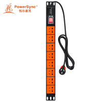包尔星克 MPDU18EN0030 包尔星克 PDU 八口 电源插座(新)3米 黑橙色