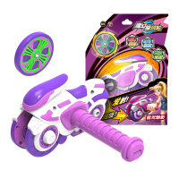 灵动创想魔幻旋风轮炫风轮陀螺摩托车发射对战回旋男孩女孩玩具战轮炫斗轮极光魅影7906