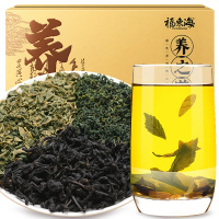 福东海 养生礼盒 七叶绞股蓝嫩叶胶股蓝杜仲茶罗布麻茶三种组合375克 中老年压茶养生茶降茶父母山高茶 零食