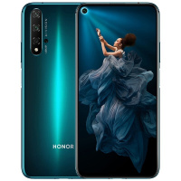 华为/荣耀(honor)荣耀20青春版 8GB+128GB 蓝色翡翠 全面屏双4G手机电子产品