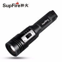 SupFire神火D3专业潜水强光手电筒LED充电18650水下摄影防水IPX8 潜水手电筒