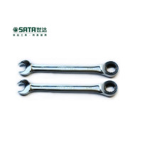世达（SATA）全抛光两用快板棘轮两用扳手 43210 17mm工具
