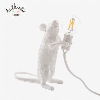 意大利SELETTI老鼠灯创意台灯氛围灯装饰灯-白色站立款