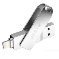 联想(Lenovo)双接口 USB3.1高速u盘 手机u盘 金属外壳 iPhone苹果 128G
