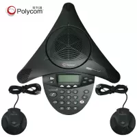 宝利通Polycom音视频会议终端电话机SoundStation2EX扩展型视频全向麦克风高保真扬声器适用大型会议室