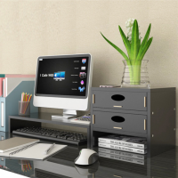 电脑显示器屏增高架底座键盘置物桌面收纳座