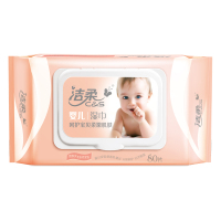 洁柔JS008-01 洁柔婴儿口手湿巾（80片装）80片/提 12提/箱 1箱装