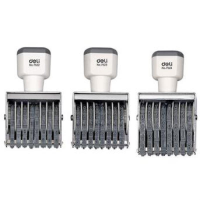 得力 Deli  7524 7524八位号码印 灰白(包装数量 1个)