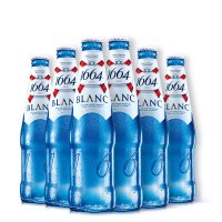 法国原装进口1664白啤酒克伦堡凯旋精酿果味小麦白330ml*6瓶装(9.20到期)