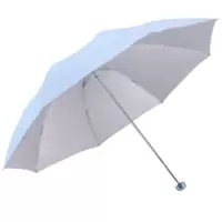 天堂伞 三折银胶晴雨伞防紫外线太阳伞遮阳伞商务伞336T(QH)