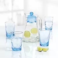 乐美雅 萨通凝彩水杯两件套 钠钙玻璃