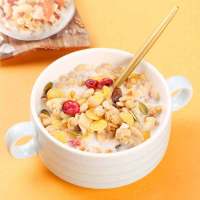 臻味天天麦香果蔬混合即食燕麦片早餐冲饮谷物代餐苦荞混合麦片336g（28g*12小袋）【整箱16袋装】