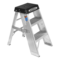 稳耐 SSA03CN 铝合金梯凳 0.91*0.49*0.27 -银白色