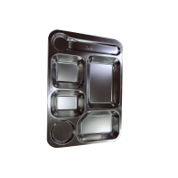 蜀天龙 304六格快餐盘