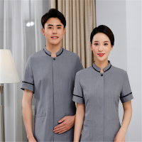 昇海诺(SH) 保洁工作服 短袖+工裤/XL码/灰色(单位:套)