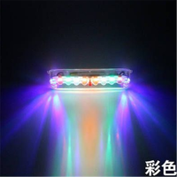 摩托车电动车频闪灯免接线太阳能爆闪灯防追尾灯警示灯改装爆闪灯免接线太阳能(一个)