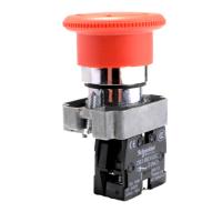 施耐德电气XB2B按钮XB2BS542C红色40mm锁扣式蘑菇头(单个装)-(个)急停按钮金属按钮