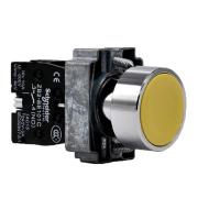 施耐德电气XB2B按钮XB2BA51C黄色金属平头按钮(单个装)-(个)