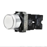 施耐德电气XB2B按钮XB2BW31M1C LED型白色金属平头按钮(单个装)-(个)