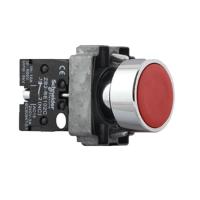 施耐德电气 XB2B按钮XB2BA42C红色金属平头按钮(单个装)-(个)