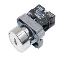 施耐德电气XB2B按钮XB2BA3341C白色金属带功能符号平头按钮(单个装)-(个)