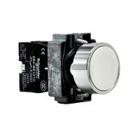 施耐德电气 XB2B按钮XB2BA11C白色金属平头按钮(单个装)-(个)