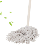 卫洋木柄圆头拖把老式棉线木杆家用拖把