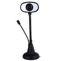 酷客 蓝色妖姬C20 高清免驱摄像头 带麦克风笔记本台式通用视频头 黑色 单个装