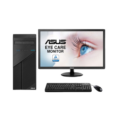 华硕(ASUS)D540MC台式主机21.5英寸显示器(赛扬双核G4900 4G 1T 集显 DOS 黑色)