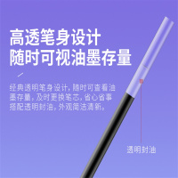 得力(deli) ZQ 0.5mm按动中性笔芯替芯 S01 K35用 黑色20支盒10089