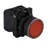 施耐德电气 XB5A按钮XB5AW34B1C红色(单个转)-(个)塑料 LED型平头按钮