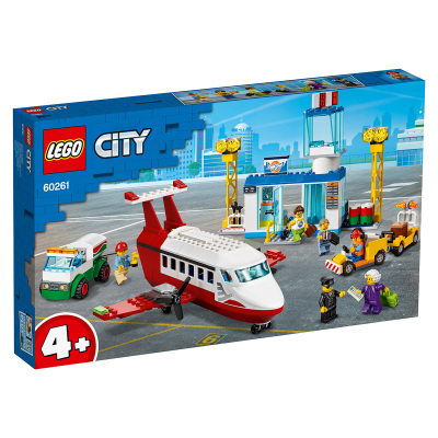 LEGO乐高城市系列中心机场60261 男孩女孩4岁+生日礼物 玩具积木