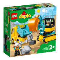 LEGO乐高得宝系列翻斗车和挖掘车套装10931 男孩女孩2岁+生日礼物 玩具积木
