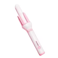 奥克斯(AUX) 美发器 W883Q-1 干湿两用 三档温度 全自动卷发棒烫发神器懒人大卷波浪卷短发用迷小型 蔷薇粉