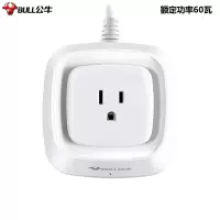 公牛(BULL) GN-P1W 1.8米美标电器变压器插座220V/110V互转额定功率60W内适用美国日本