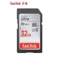 闪迪 (SanDisk) 存储卡 SD32G/80M 相机SD高速存储卡 高速连拍 读取80MB/S