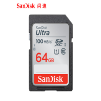 闪迪 (SanDisk) 存储卡 SD64G/80M 相机SD高速存储卡 高速连拍 读取80MB/S