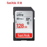 闪迪 (SanDisk) 存储卡 SD128G/80M 相机SD高速存储卡 高速连拍 读取80MB/S