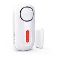 凌防(LFang)KR-D2 门磁报警器门窗防盗报警器家用店铺无线遥控防盗窗户大门门禁智能防盗报警器