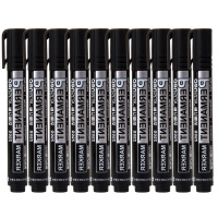 得力思达S552可加墨记号笔(黑)(盒) 黑色