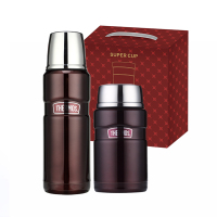 膳魔师 品红系列 保温杯 焖烧罐套装 SK1180J 棕色