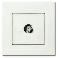 西门子 SIEMENS 5TG08101NC1 灵致通讯插座5TG08101NC1灵致雅白WHITE一位宽频电视分支插座