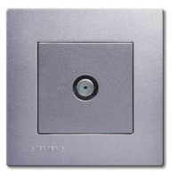 西门子 SIEMENS 5TG08102NC2 通讯插座5TG08102NC2金属银SILVER一位宽频电视分支插座