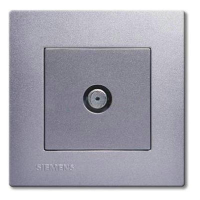 西门子 SIEMENS 5TG08142NC2 灵致通讯插座5TG08142NC2灵致金属银SILVER一位宽频电视插座