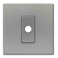 西门子 SIEMENS 5TG08172NC2 灵致通讯插座5TG08172NC2灵致金属银SILVER白面板带出线孔