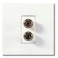 西门子 SIEMENS 5TG08181NC1 灵致通讯插座5TG08181NC1灵致雅白WHITE双接线柱灵致音响插座