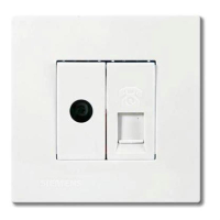 西门子 SIEMENS 5TG08411NC1 灵致通讯插座5TG08411NC1灵致雅白二位电话电视插座