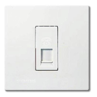 西门子 SIEMENS 5TG08111NC1 灵致通讯插座5TG08111NC1灵致雅白WHITE一位电话插座RJ11